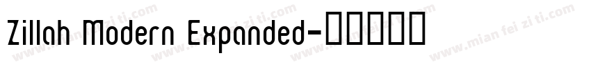 Zillah Modern Expanded字体转换